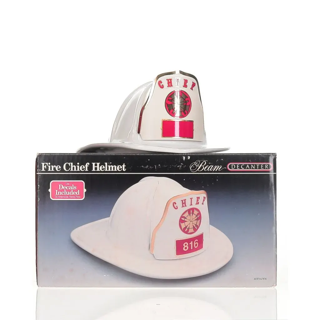 Beam 4 Year Fire Chief Helmet Decanter 1991 Bottling