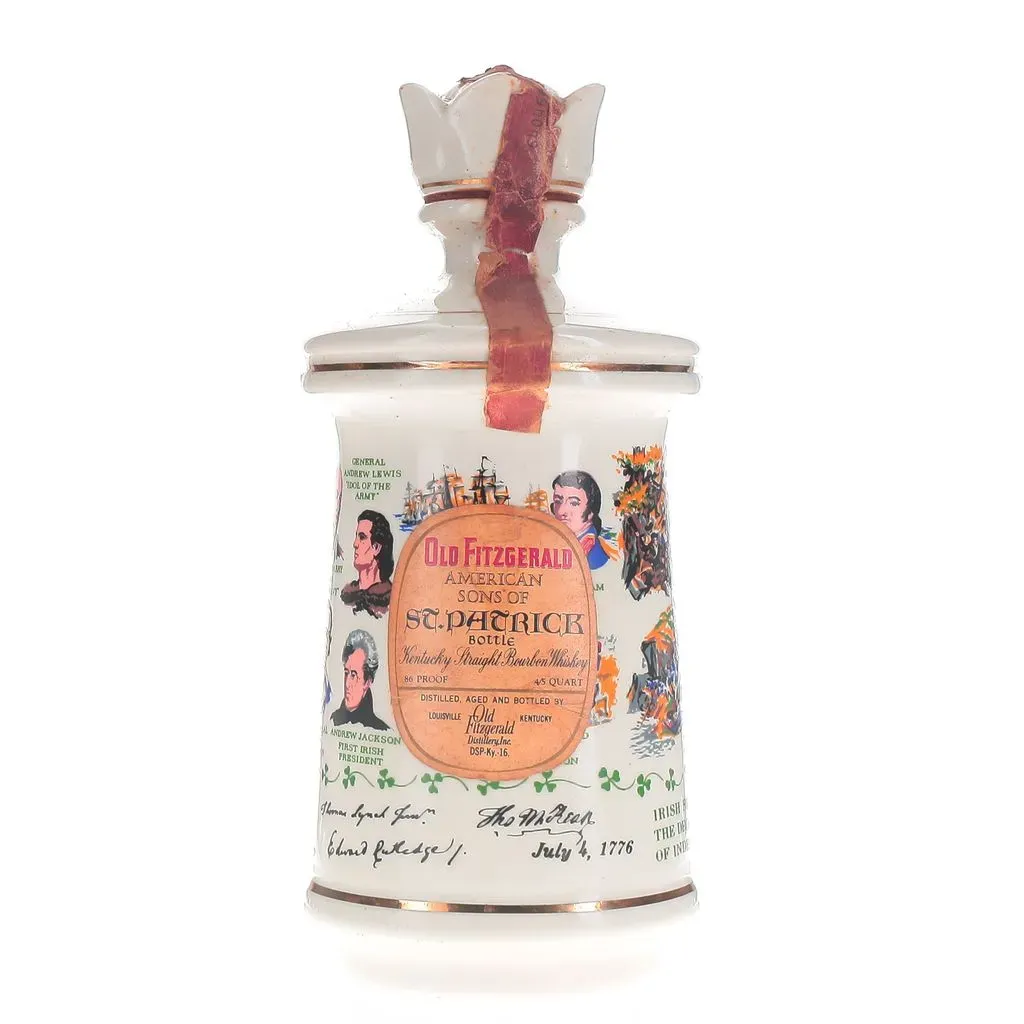 Old Fitzgerald Bicentennial St. Patrick's Day Decanter 1976 Bottling