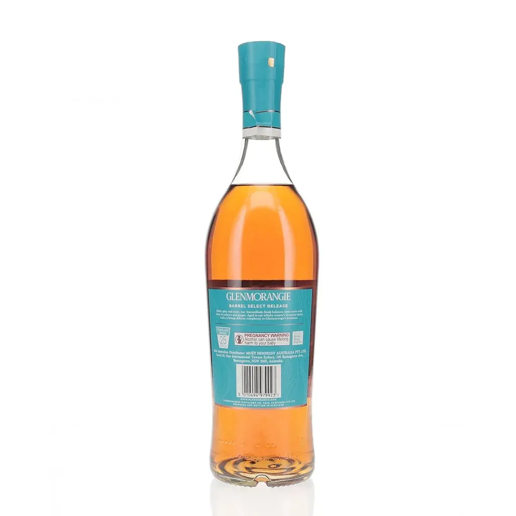 A 12 year old expression of Glenmorangie released as part of their barrel select series. This edition was finished in rare Amontillado sherry casks and bottled at 46% Abv for The Whisky Club in Australia.