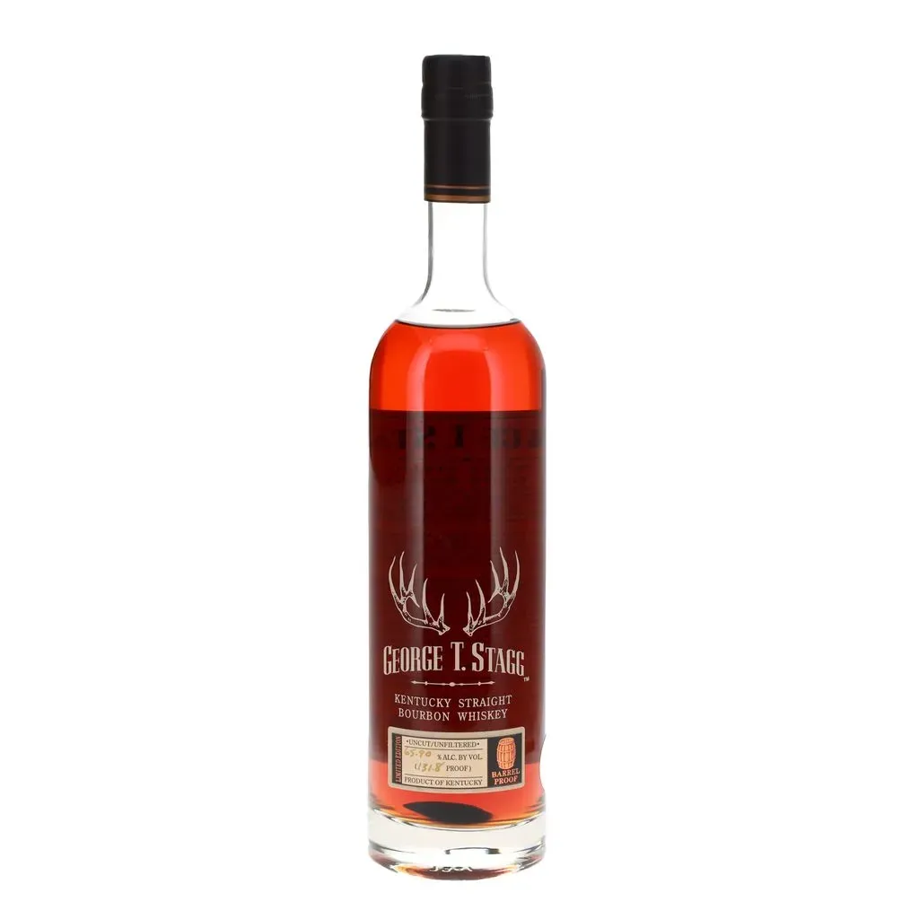 A high proof expression of bourbon from Buffalo Trace bottled under the George T Stagg label as part of their annual Buffalo Trace Antique Collection. This 2005 release was matured for over 15 years and bottled at a huge 131.8 proof.