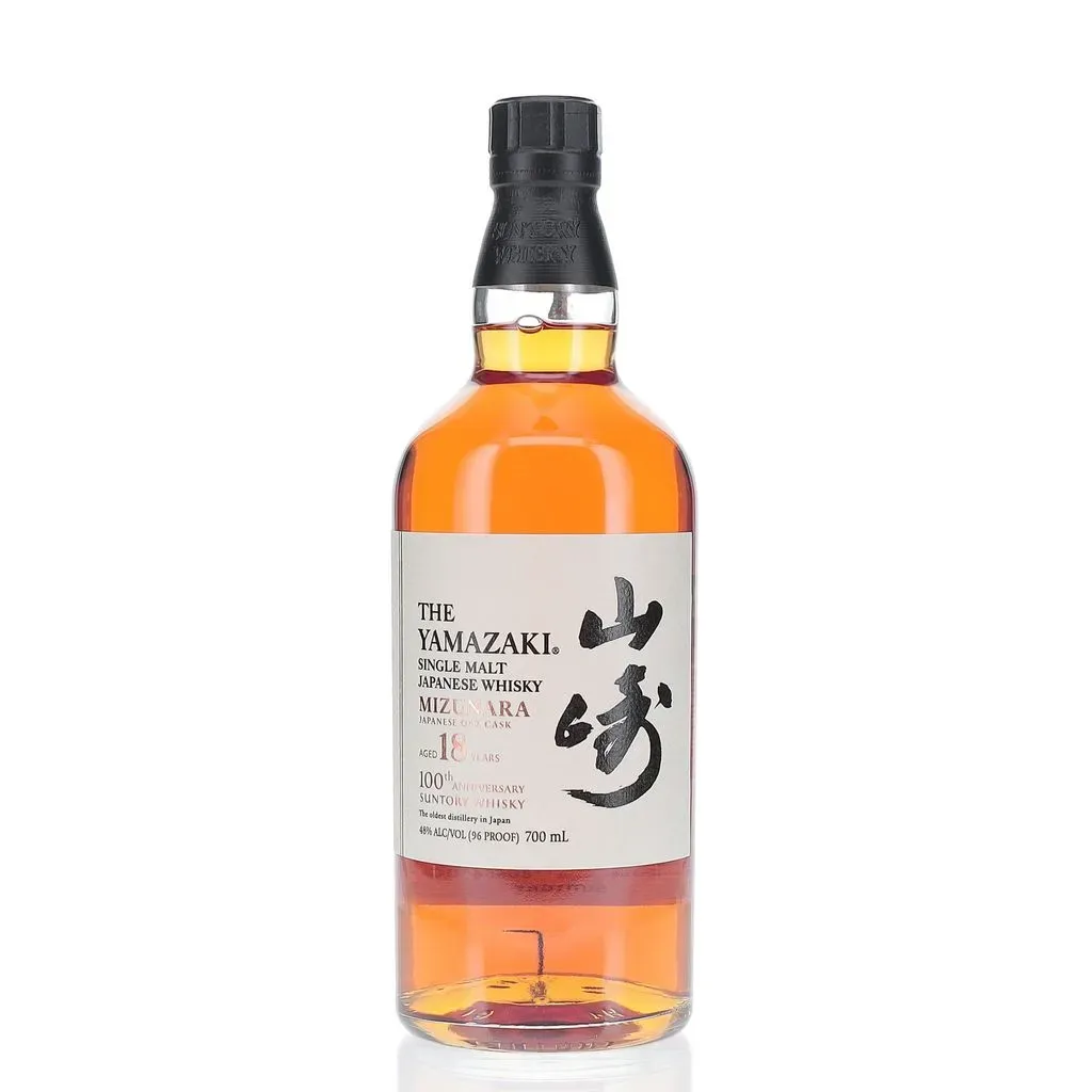 Released in 2023 to celebrate the 100th anniversary since Suntory started making whisky, this 18 year old expression from Yamazaki was exclusively matured in native Japanese mizunara oak casks. Bottled at 48% Abv and presented in a black box.