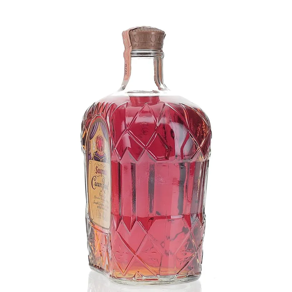 70年代　ヴィンテージ　ボトルホルダー　Seagram's Crown Roya BAXUS - Crown Royal 1970 Vintage Liter