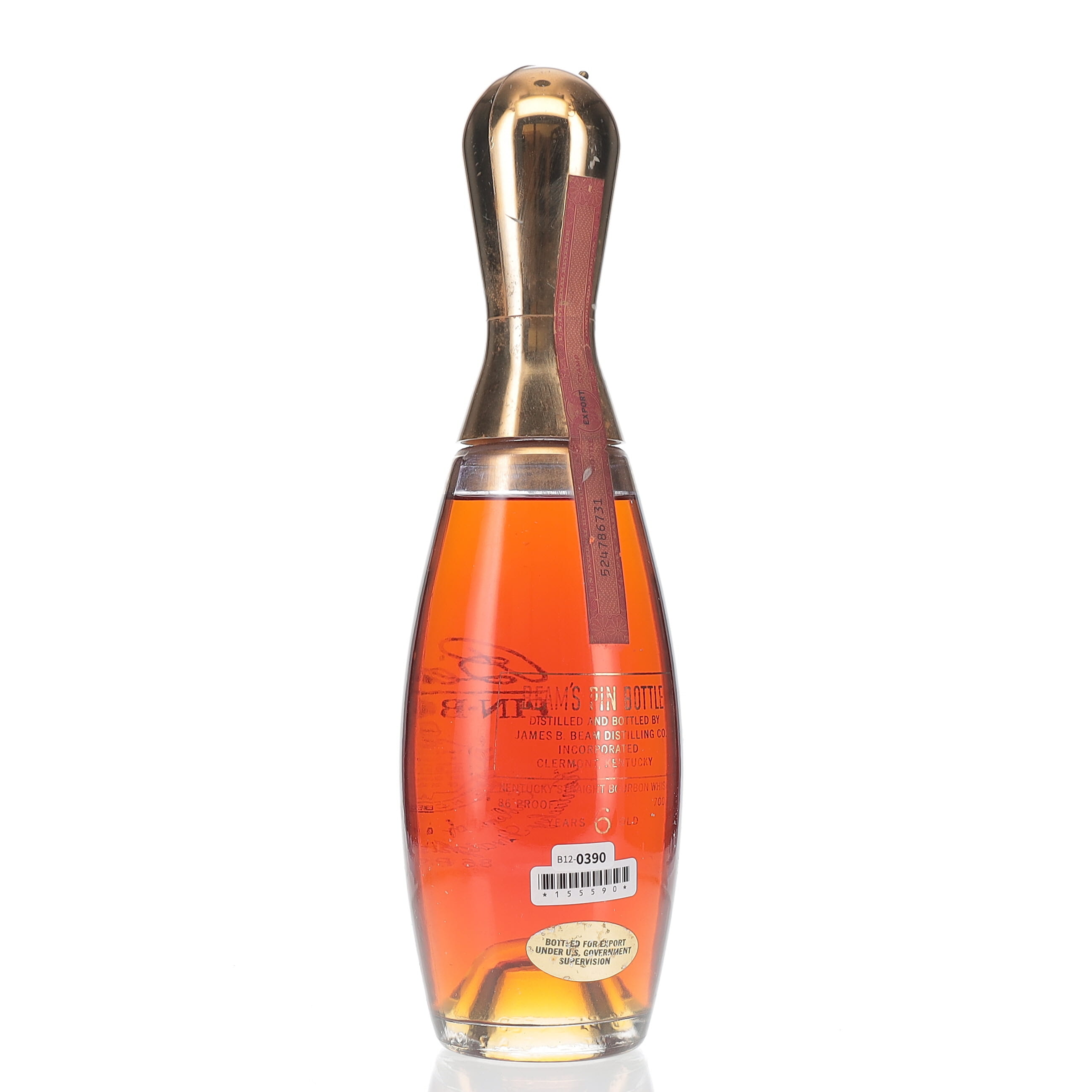 BAXUS - Jim Beam 6 Year Pin Bottle 1970s Bottling