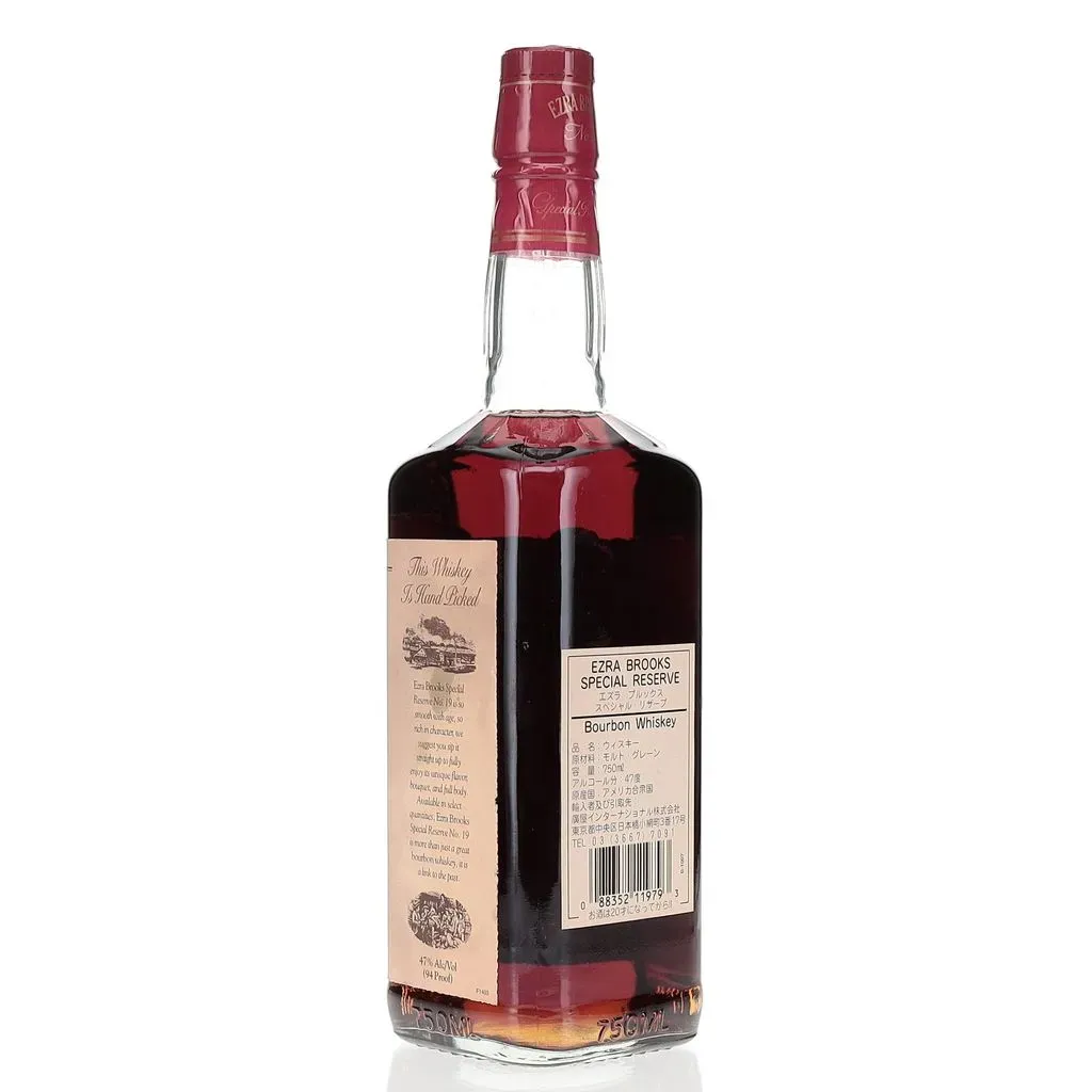 エズラブルックス　No.19　スペシャルリザーブ BAXUS - Ezra Brooks No. 19 Special Reserve Late 1990s/Early 2000s