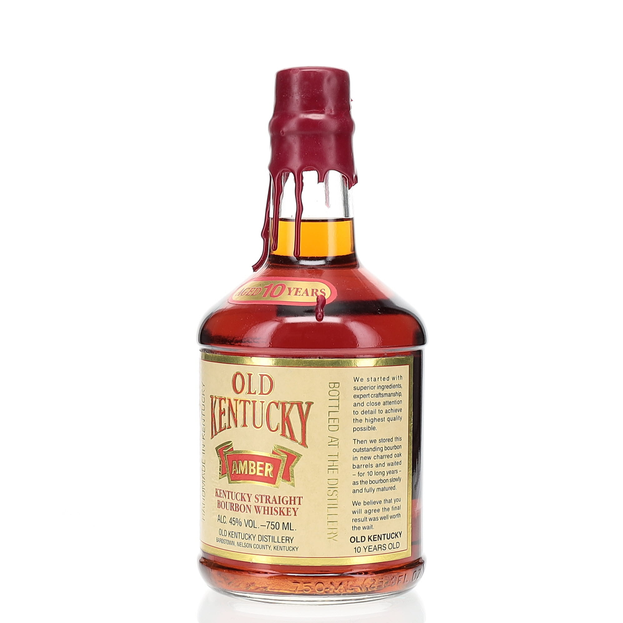 OLD KENTUCKY AMBER 10年ウイスキー 750ml ◎未開栓OLD Kentucky amber 10年バーボンウイスキー