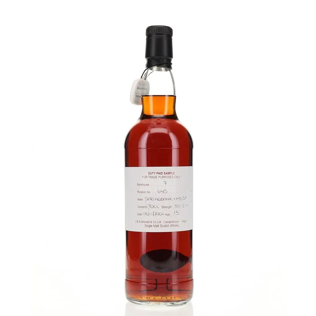 Springbank 2002 15 Year Fresh Sherry Cage Sample