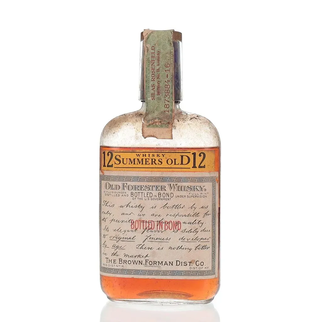 て*。様 OFC Bourbon BIB 1912-1917 バーボン オールド BAXUS - Old Forester 1917 12 Year Old Bottled In Bond