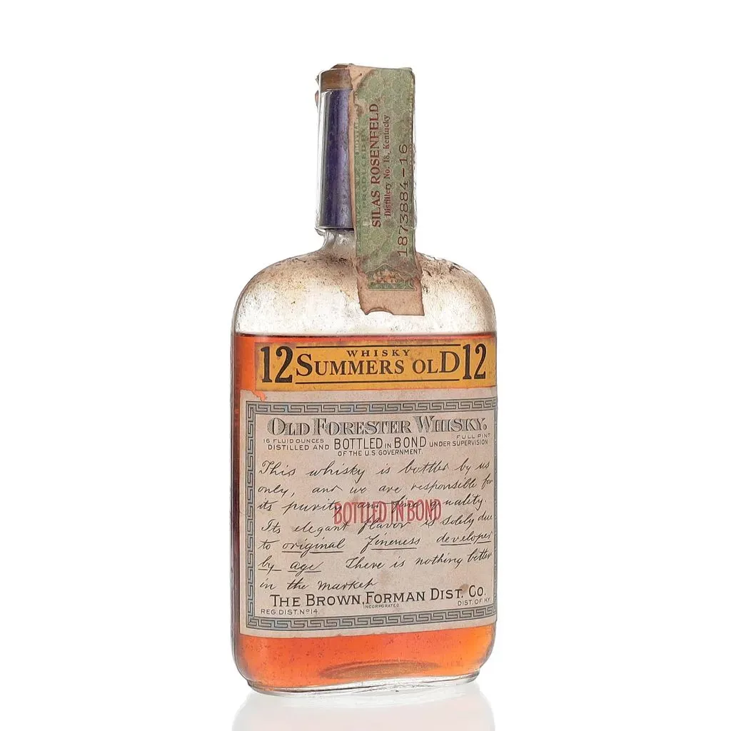 て*。様 OFC Bourbon BIB 1912-1917 バーボン オールド BAXUS - Old Forester 1917 12 Year Old Bottled In Bond