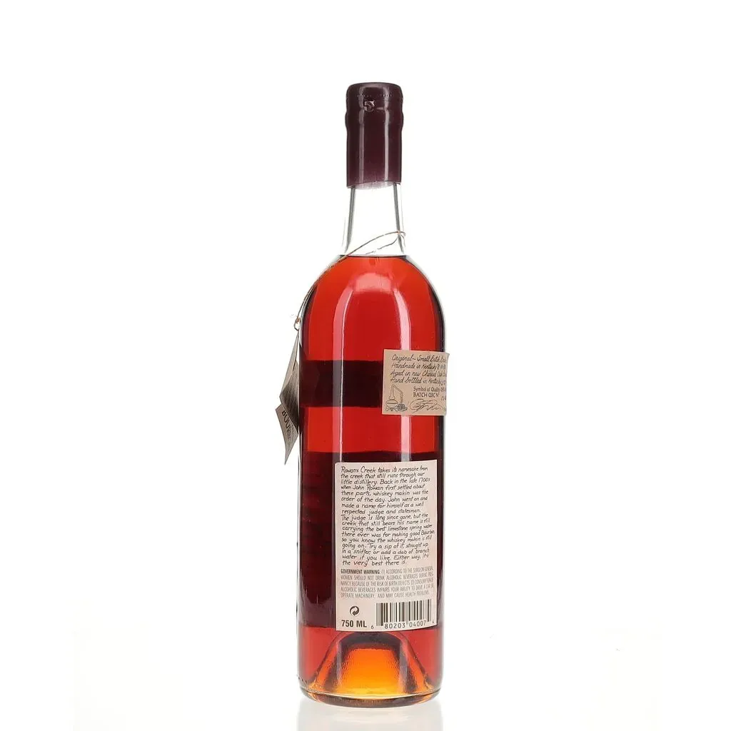 An older expression of Rowan's Creek bourbon matured for 12 years and bottled by Kentucky Bourbon Distillers (now Willett) from barrels sourced from other distilleries.