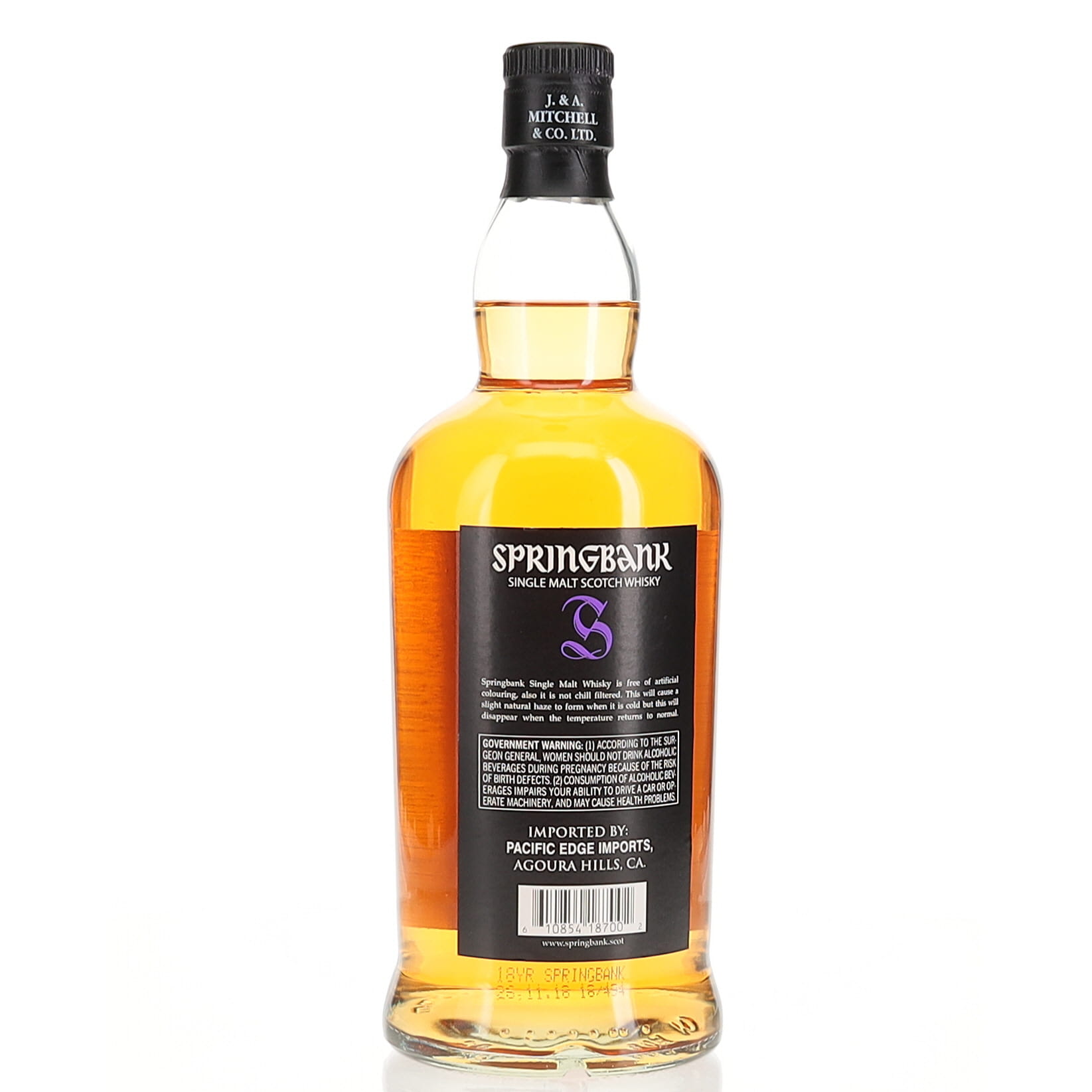 BAXUS - Springbank 18 Year Old 2018 Bottling