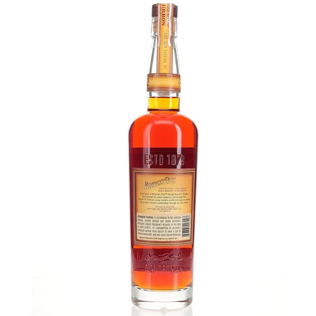 Kentucky Owl Bourbon Batch #12 is a highly anticipated release from the renowned Kentucky Owl brand, now under the stewardship of Master Blender John Rhea. This expression continues the legacy of Kentucky Owl's premium blended bourbons, showcasing a carefully curated mix of aged whiskeys.

On the nose, Batch #12 offers a pleasing bouquet of aromas. Initial notes of aged leather and smoked oak chips provide a robust foundation, complemented by the sweetness of butterbeer and light caramel. There's also a hint of light brown sugar and white peppercorn, creating an inviting and complex scent profile.

The palate delivers a harmonious blend of classic bourbon flavors. A prominent rye spice is balanced by the sweetness of caramel and light brown sugar, creating a satisfying interplay between spicy and sweet notes. The dry aged oak contributes depth and complexity, while a peppercorn spice mix adds an intriguing layer to the overall taste experience.

The finish is bold and lingering, characterized by a spicy kick that's tempered by subtle notes of leather and a touch of brown sugar. A hint of whipped cream adds a creamy texture to the conclusion, while a light, lingering heat provides a satisfying warmth.

Kentucky Owl Batch #12 is a full-bodied bourbon that exemplifies the art of blending. It offers a quintessential bourbon experience, balancing traditional flavors with a complexity that will appeal to enthusiasts. While the price point may be a consideration for some, those who appreciate a well-crafted, premium bourbon will find much to enjoy in this release.
