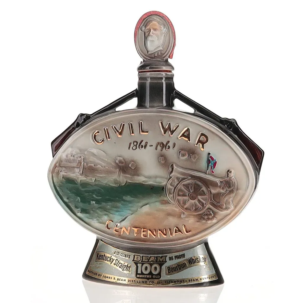 ウイスキー Jim Beam Eagle Decanter 100 Months Old BAXUS - Beam 100 Months Old Civil War Centennial Decanter 1961