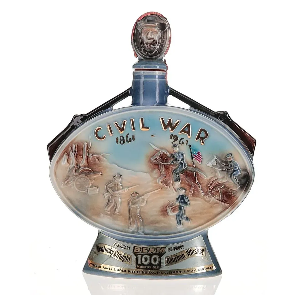 ウイスキー Jim Beam Eagle Decanter 100 Months Old BAXUS - Beam 100 Months Old Civil War Centennial Decanter 1961
