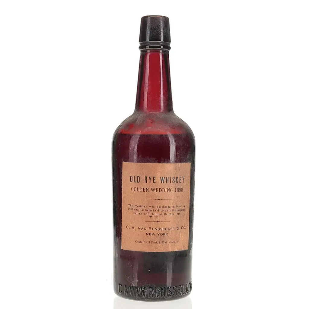 Golden Wedding 1898 Old Rye Whiskey 1914 Bottling