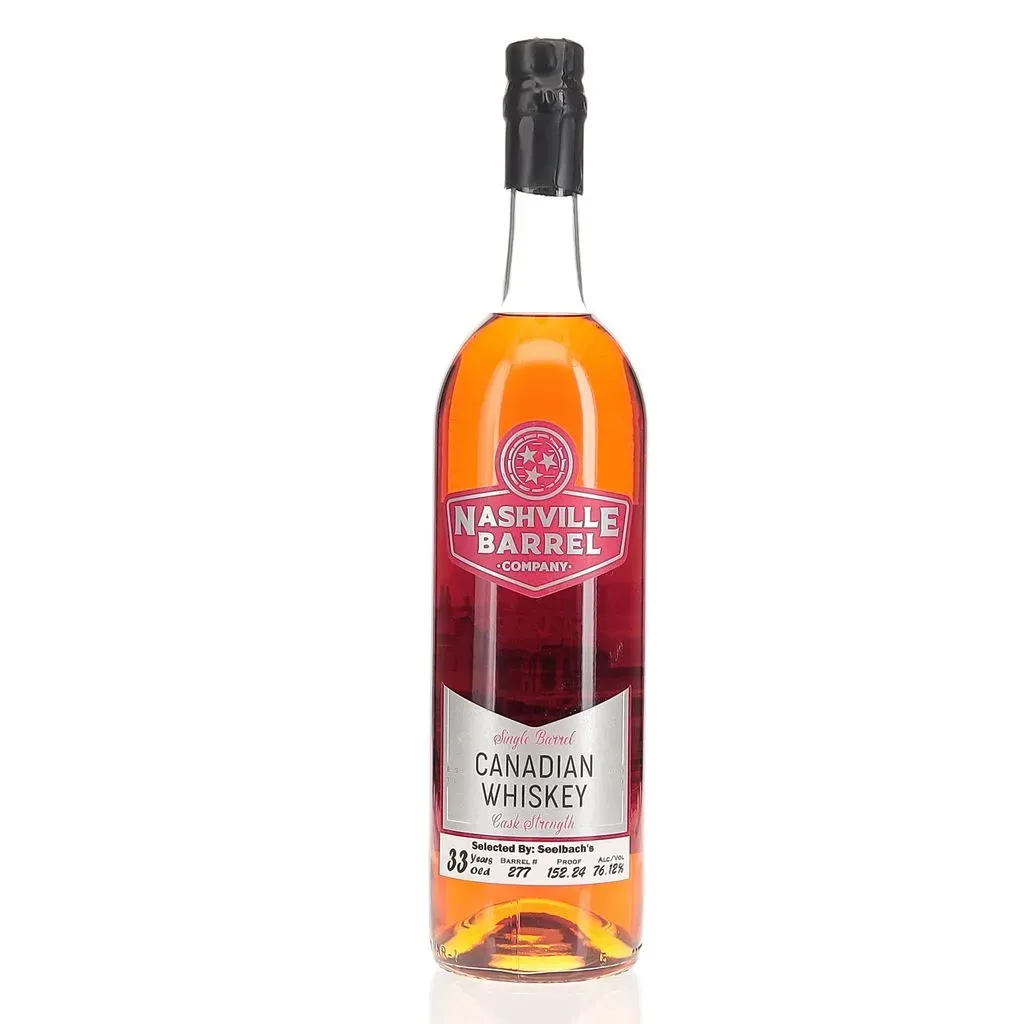 Nashville Barrel Co 33 Year Single Barrel #277 Canadian Whiskey For Seelbach's