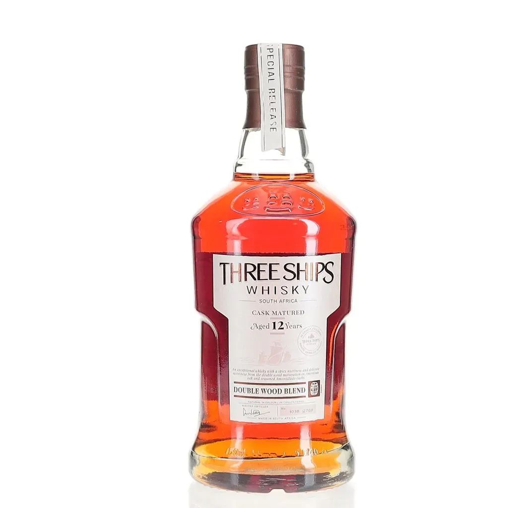 A 12 year old expression of South African whisky matured in American oak and Amontillado seasoned sherry casks. This special release from three ships was bottled at 49.6% Abv with 2760 bottles produced.