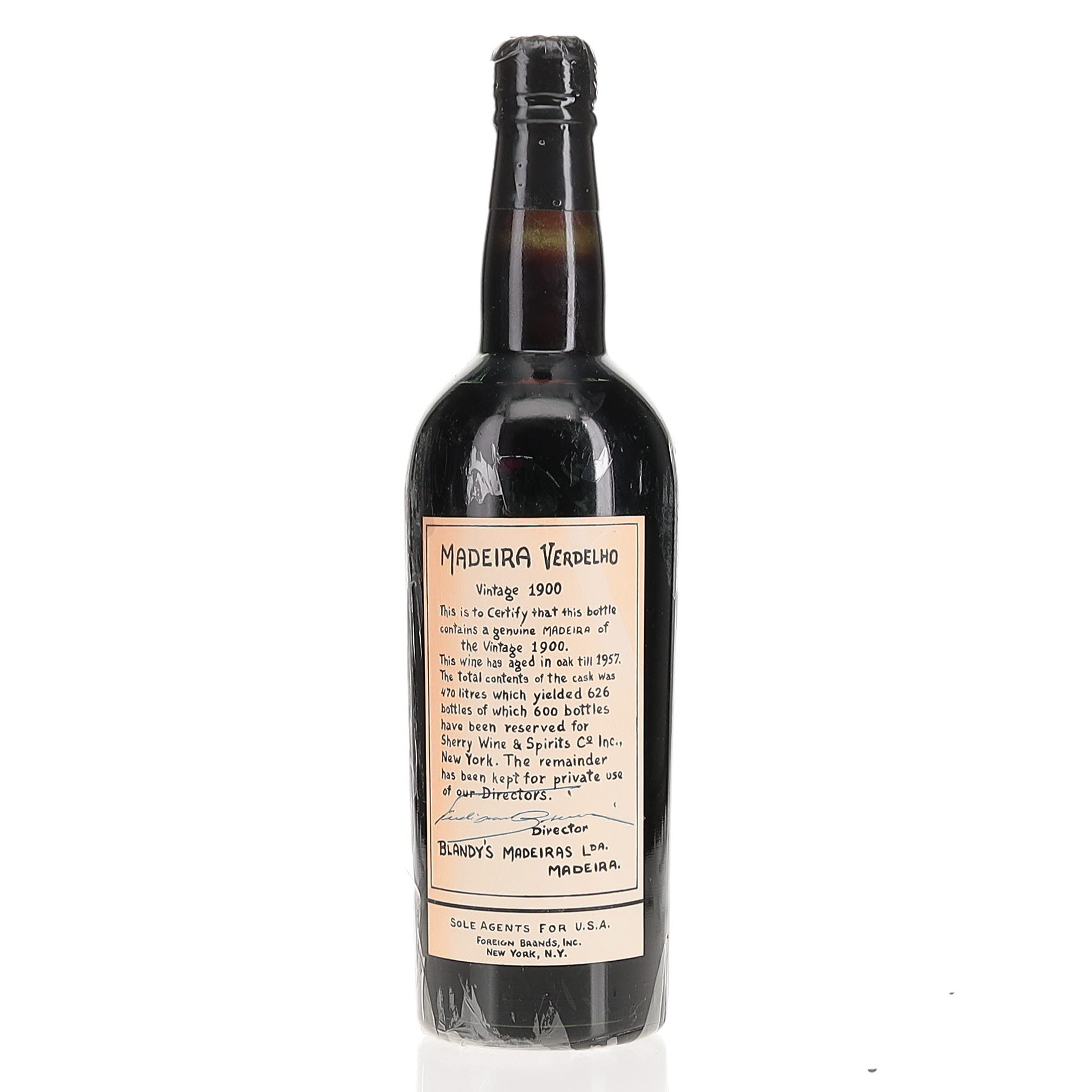 BAXUS - Verdelho 1900 Single Cask Madeira Bottled 1957 Blandy's