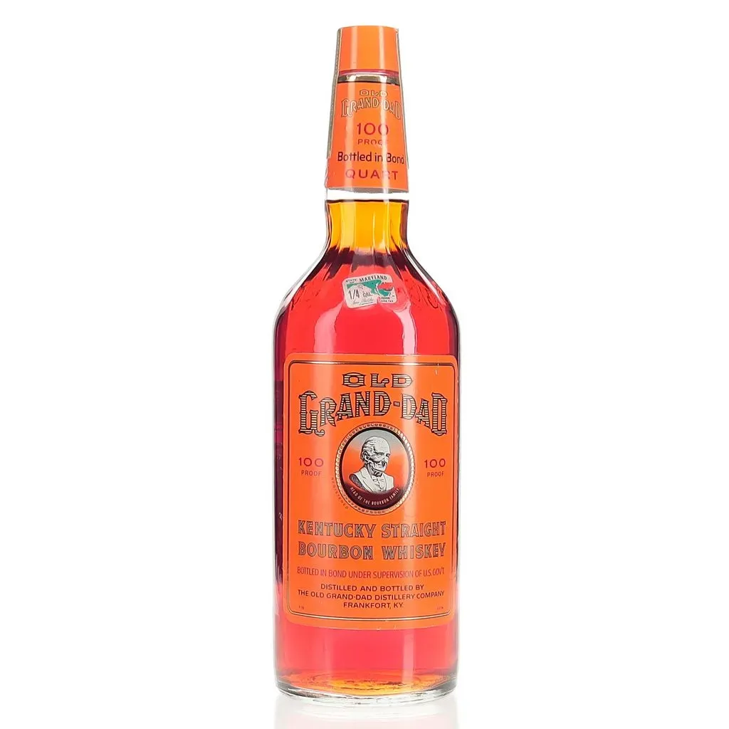 Old Grand-Dad 1970 Bottled In Bond 1976 Quart