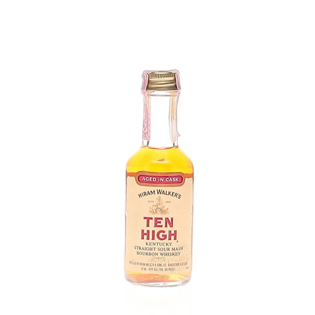Hiram Walker's Ten High Late 1980s/1990s Miniature