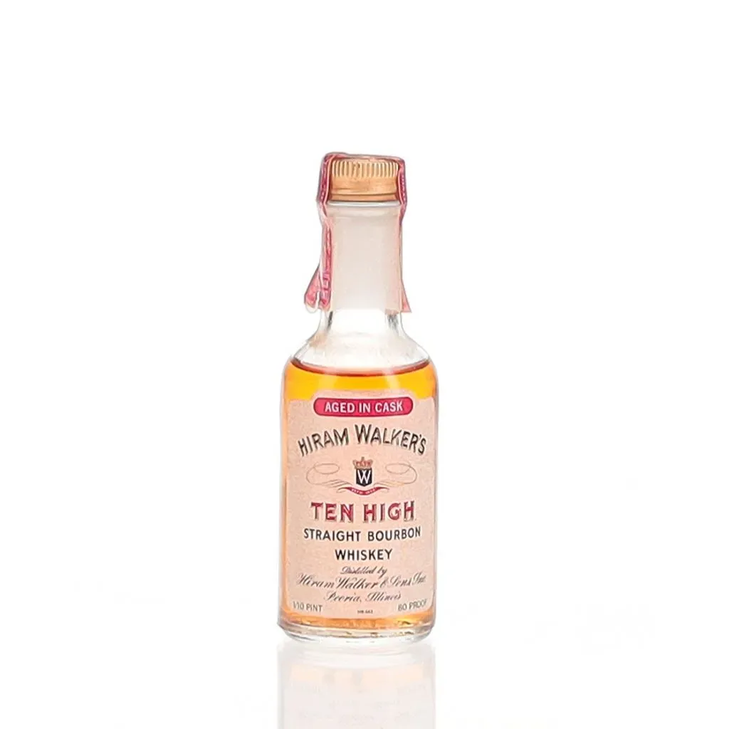 Hiram Walker's Ten High 1970s Miniature