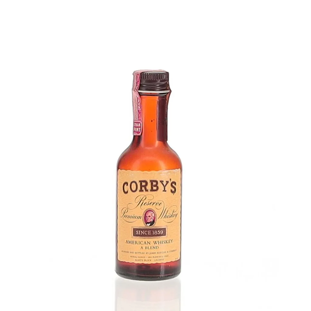 Corby's Reserve Blended Whiskey 1970s Miniature
