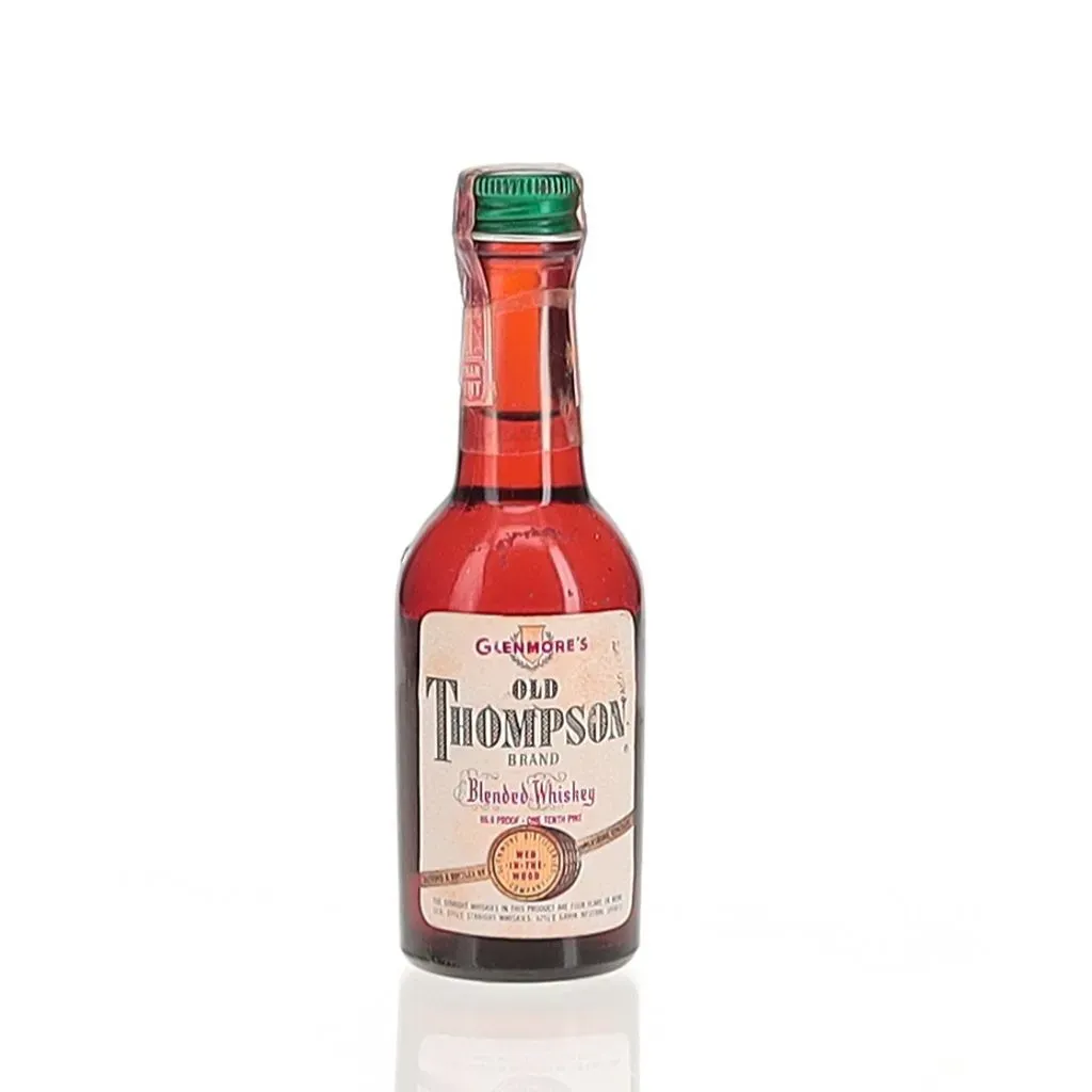 Glenmore's Old Thompson Blended Whiskey 1960s Miniature