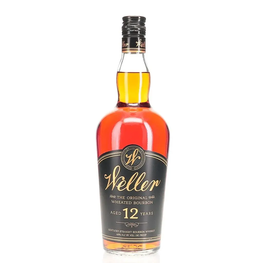 As part of the wheated bourbon family, this twelve year old W.L. Weller is aged far longer than most wheated bourbons. This offering is a smooth, easy-going and balanced bourbon with a beautiful deep bronze color.