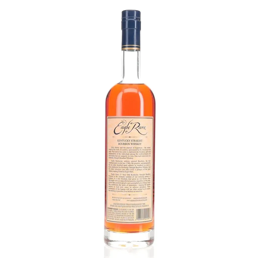 A spring 2016 release of Eagle Rare matured for a huge 17 years! This release comes from Buffalo Trace's #1 low rye mashbill and is bottled as part of their highly sought after Antique Collection series.
