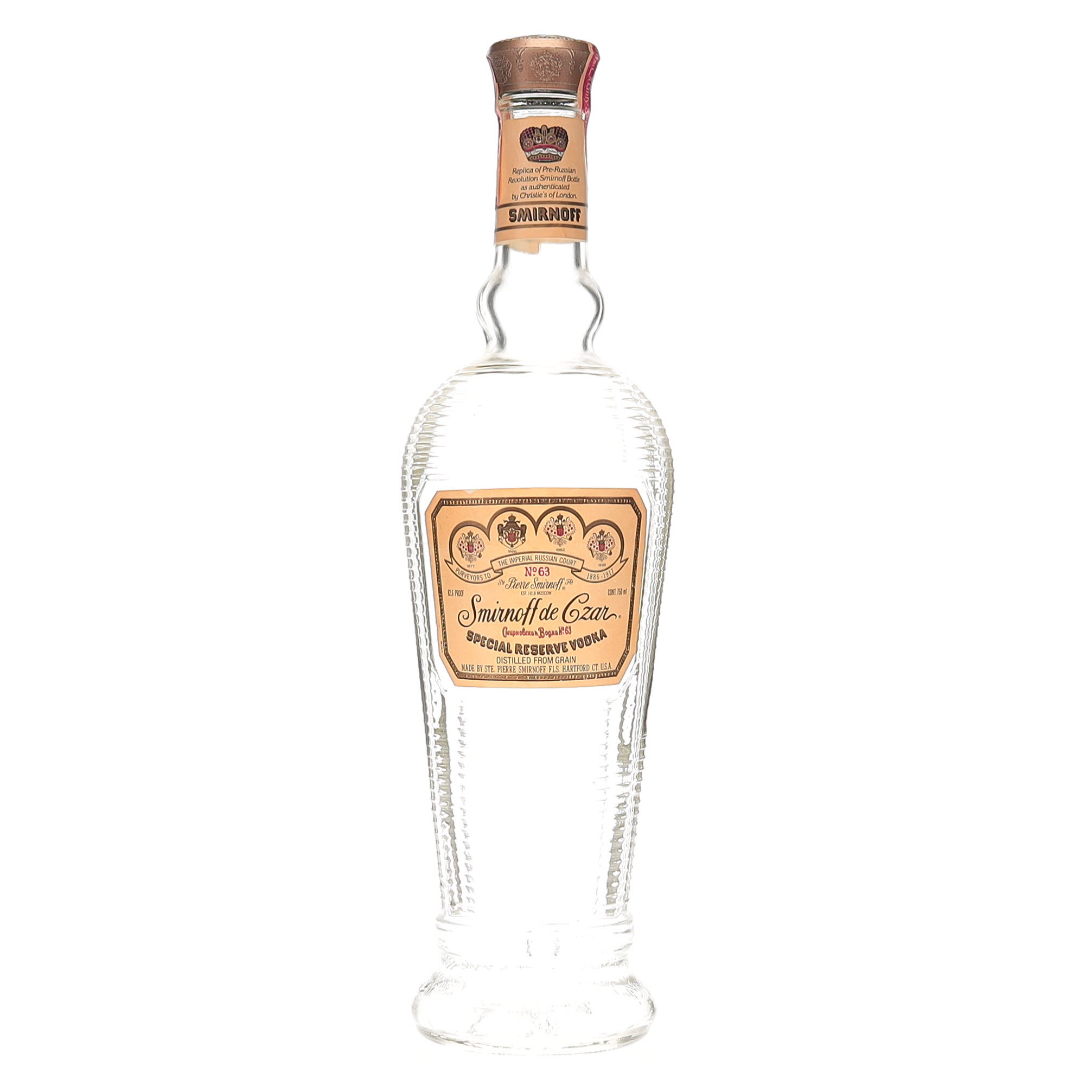 BAXUS - Smirnoff De Czar No. 63 Replica Bottle