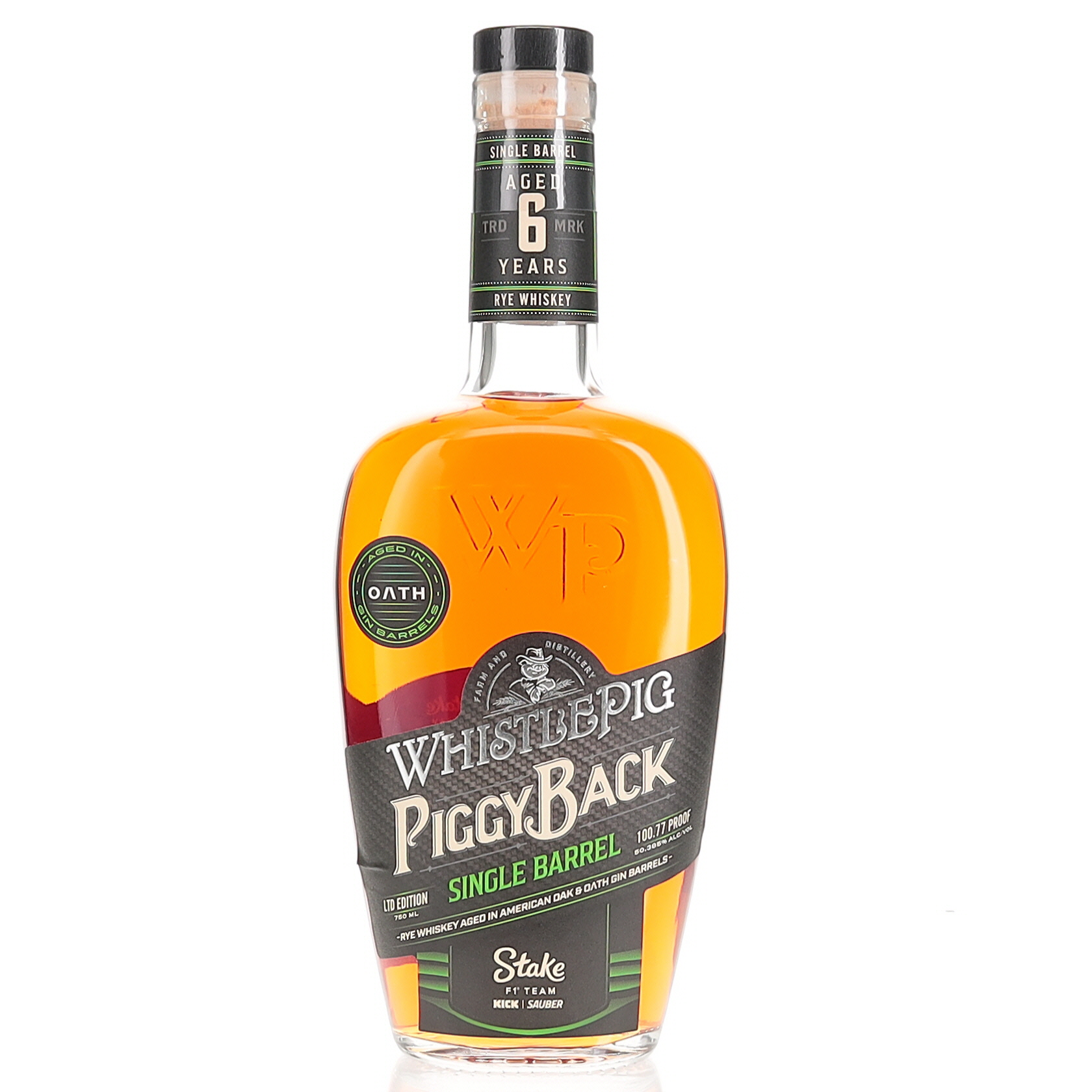 WhistlePig 6 Year Piggyback Single Barrel Aged in Oath Gin Barrels