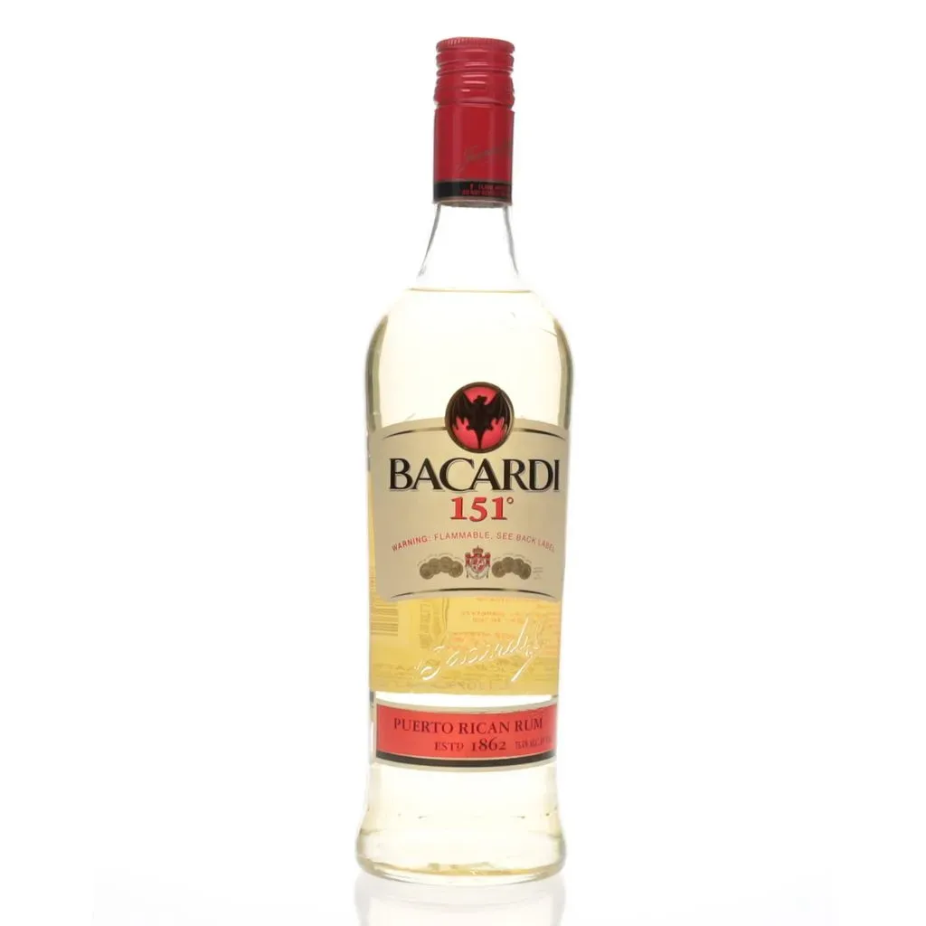 Bacardi 0 | Rum - Wines r⁄rum バカルディ151 : Flask 1980s 1L