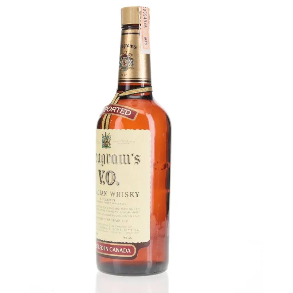 古酒 Seagram's V.O. 6年熟成ウイスキー 1973年製まとめて5本 BAXUS - Seagram's V.O 1978 Vintage 6 Year