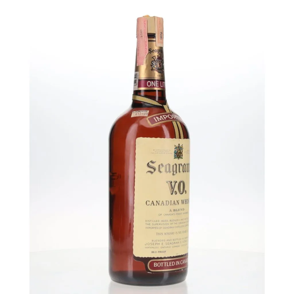 古酒 Seagram's V.O. 6年熟成ウイスキー 1973年製まとめて5本 BAXUS - Seagram's V.O 1976 Vintage 6 Year Liter
