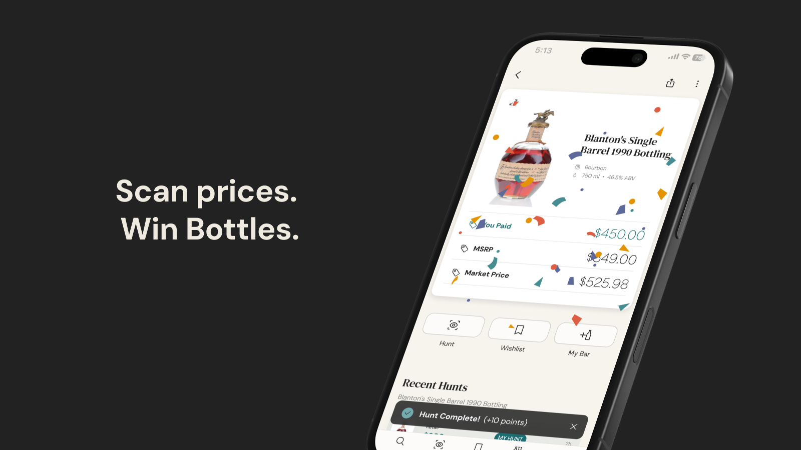 Scan prices. Win bottles.
